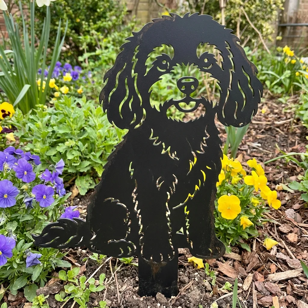 Cavapoo v2 – Dekoracja Ogrodowa Metalowa