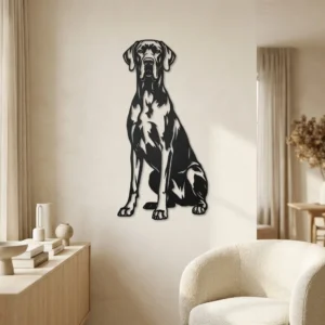 Dog niemiecki - metalowa dekoracja ścienna