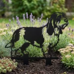 Grand Basset Griffon Vendéen v2 – metalowa dekoracja ogrodowa do wbicia w ziemię