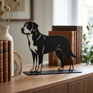 Greater Swiss Mountain Dog metalowa dekoracja wolnostojąca