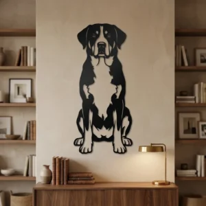 Greater Swiss Mountain Dog - metalowa dekoracja ścienna