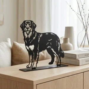 Hovawart metalowa dekoracja wolnostojąca model 2