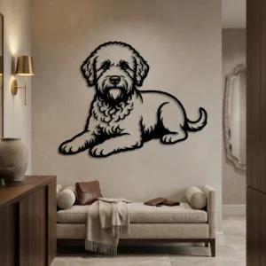 Lagotto Romagnolo - metalowa dekoracja ścienna