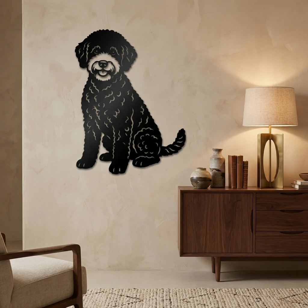 Lagotto Romagnolo v2 - metalowa dekoracja ścienna