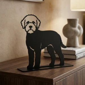 Lagotto Romagnolo metalowa dekoracja wolnostojąca model 3