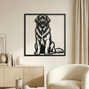 Leonberger - metalowa dekoracja ścienna