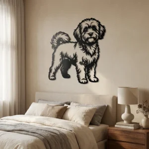 Maltipoo v2 - metalowa dekoracja ścienna