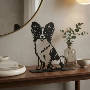Papillon metalowa dekoracja wolnostojąca model 2