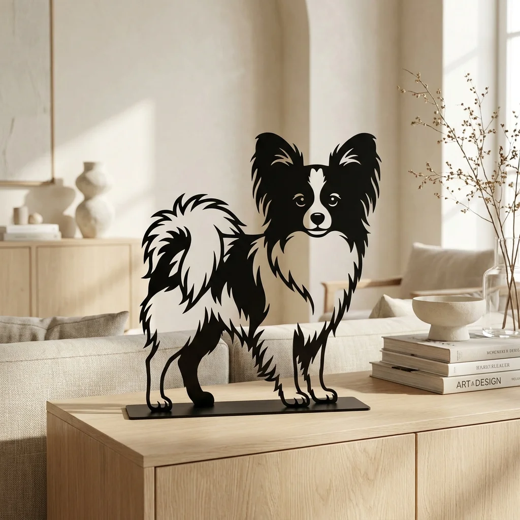 Papillon metalowa dekoracja wolnostojąca model 3