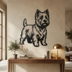 West Highland White Terrier v3 - metalowa dekoracja ścienna